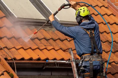 Démoussage et hydrofuge de toiture à Guny